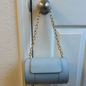 Elegant Blue Chain Shoulder Bag